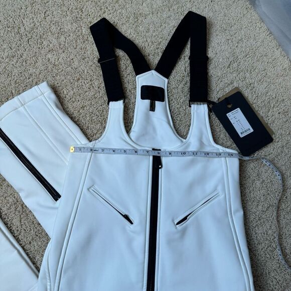 GOLDBERGH WOMEN'S PHOEBE SALOPETTE SKI BIB WHITE BLACK SIZE 10 NWT - Picture 7 of 10